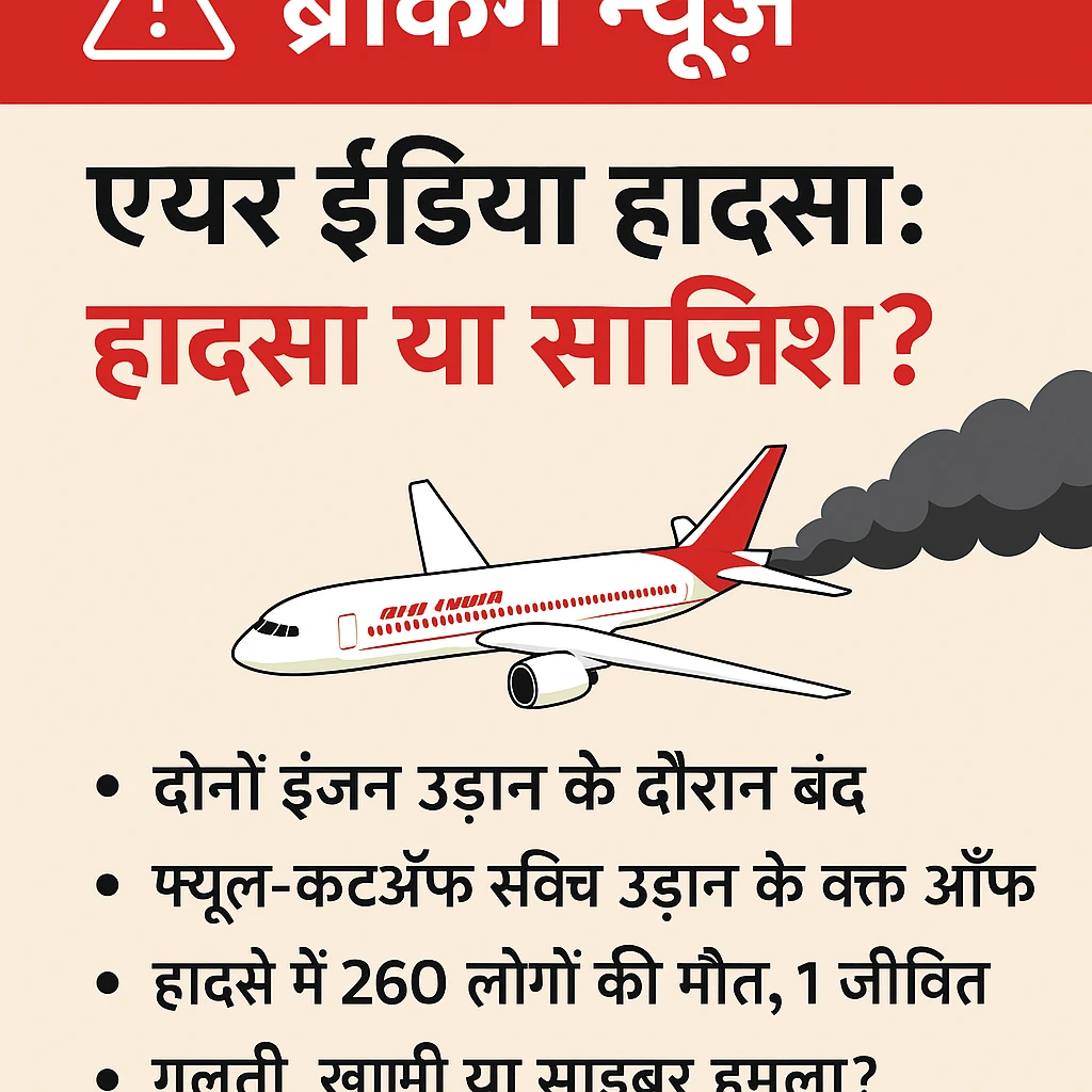 Air India हादसा 2025 : AIR India plane crash report 2025, Ahmedabad
