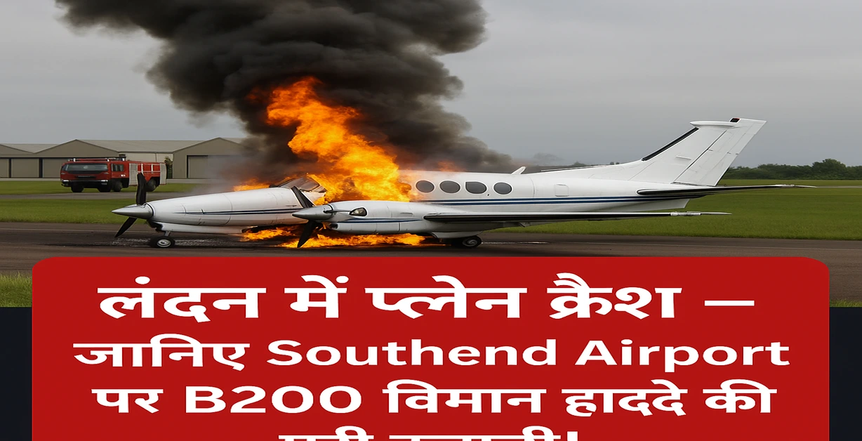 LONDON PLANE CRASH IMAGE OF SOUTHEND AIRPORT